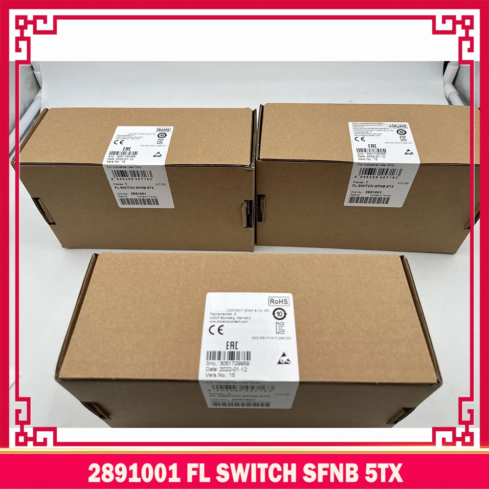 

For Phoenix Industrial Ethernet Switch 5xTP RJ45 10/100 mbps Works 2891001 FL SWITCH SFNB 5TX