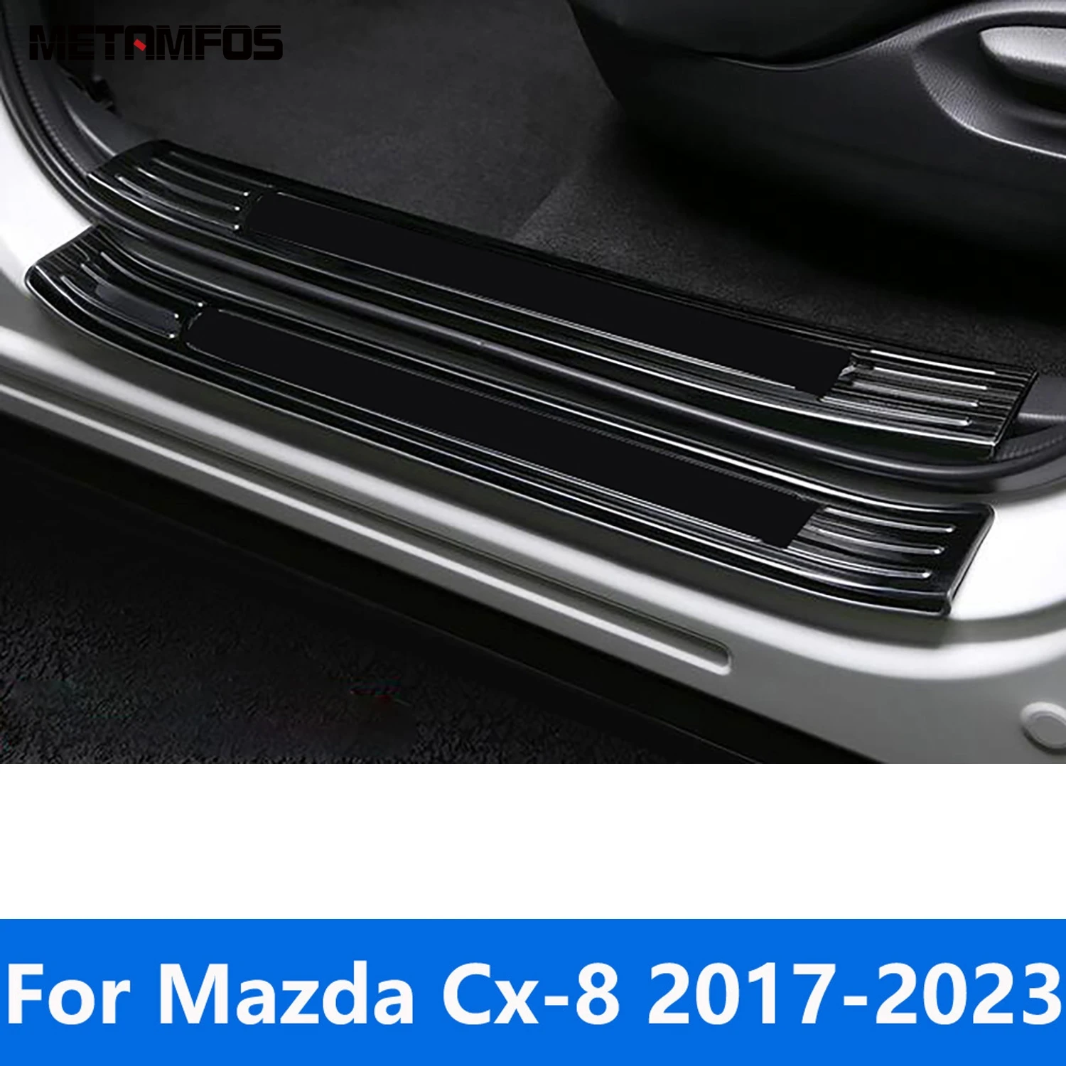 

Door Sill Plate For Mazda Cx-8 Cx8 2018-2021 2022 2023 Welcome Kick Pedal Threshold Scuff Guard Plate Accessories Car Styling
