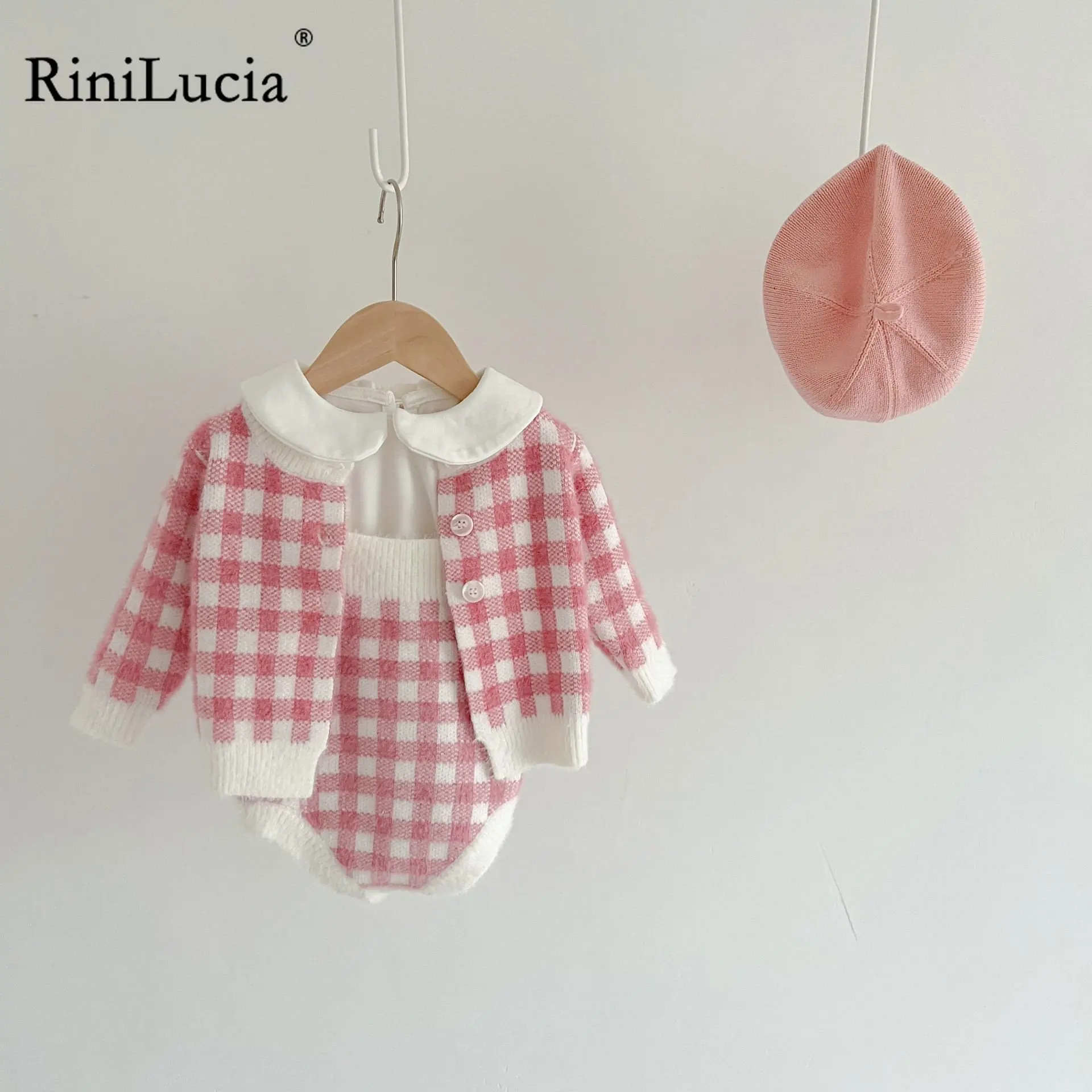 

RiniLucia 2023 Fashion Baby Girls Romper Cotton Long Sleeve Baby Rompers Infant Playsuit Jumpsuits Cute Newborn Clothes