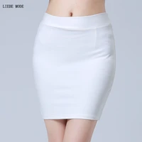 women black white red work mini skirt stretch slim elastic high waist pencil skirt bodycon sexy office work skirts plus size 4xl
