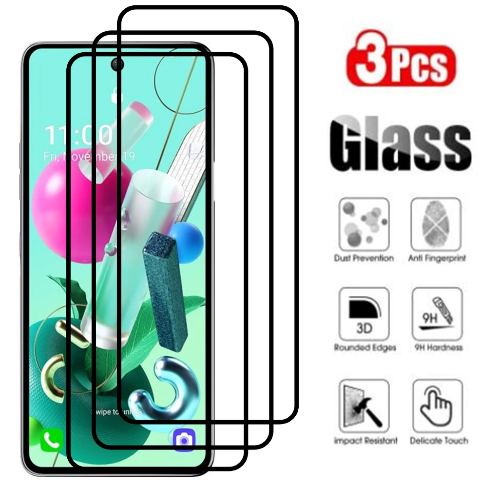 

9D полное покрытие закаленное стекло для LG K52 K62 K41S K40S K31 K11 Plus K50 K51S K61 K92 Q61 Защитная пленка для экрана телефона