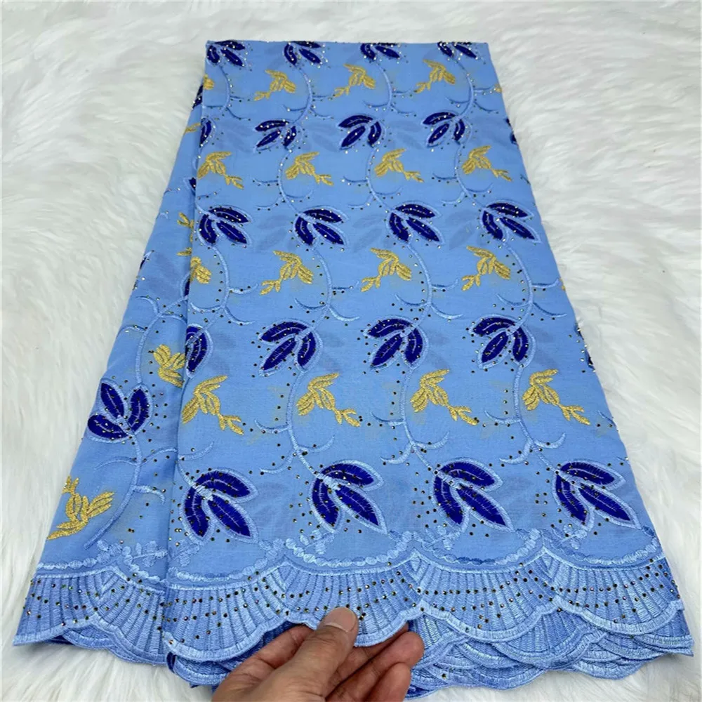 Швейцарская хлопчатобумажная вуаль мягкая и легкая вышивка африканская лафая