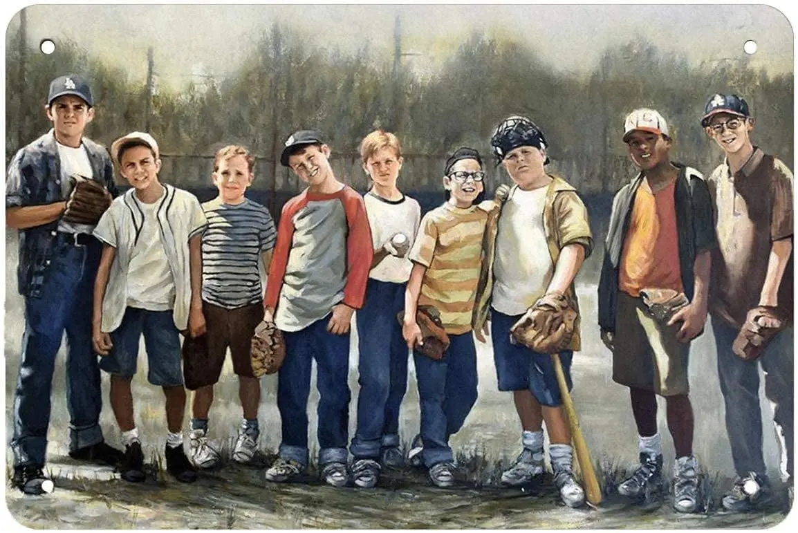 The Sandlot бейсбольный ужас фильм винтажные Ретро жестяные знаки Настенный декор