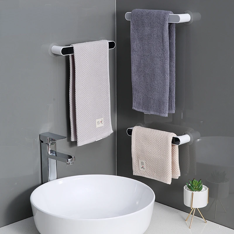 

Towel Bar Wall-mounted Bathroom Towel Organizer Storage Rack Does Not Take Up Space Towels Rack for Bathroom Accessorieskitchen