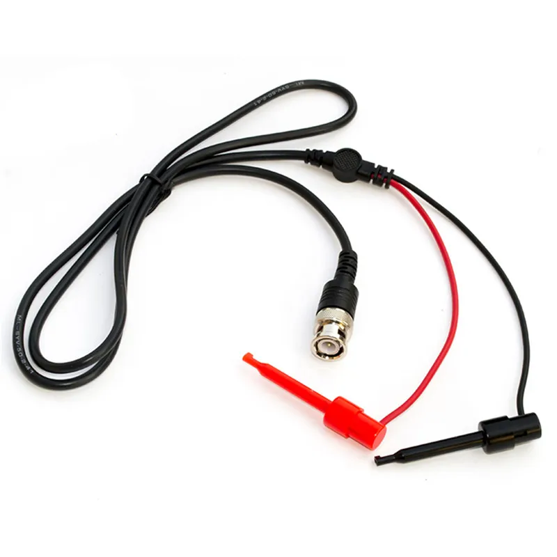 

1M BNC Male Plug to Dual Testing Hook Clip Test Leads Probe Coaxial Cable Line for Oscilloscope Measure Instrument y104