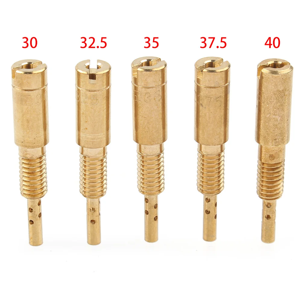 5 шт. мотоциклетный карбюратор пилот заменитель медленной струи # 30-32.5-35-37.5-40 для