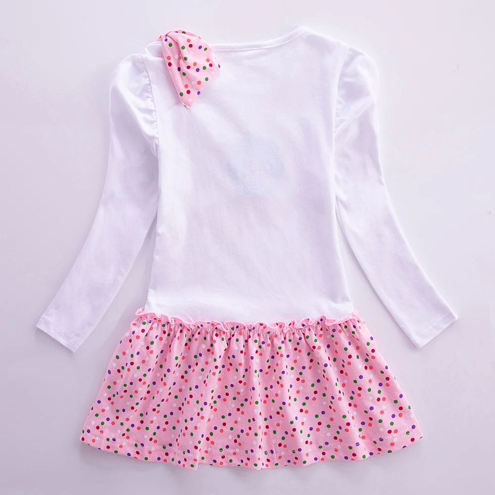 Платье с длинными рукавами для девочек Сезон весна-осень Vestidos Infantil Детские