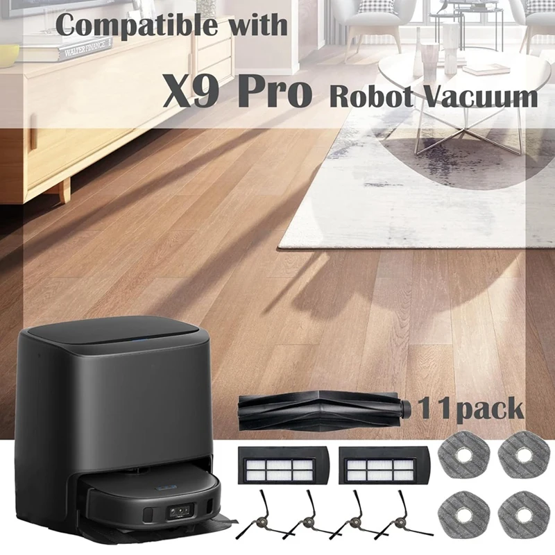 TOP для Eufy X9 Pro запасные части робота-пылесоса основная щетка боковые щетки фильтры