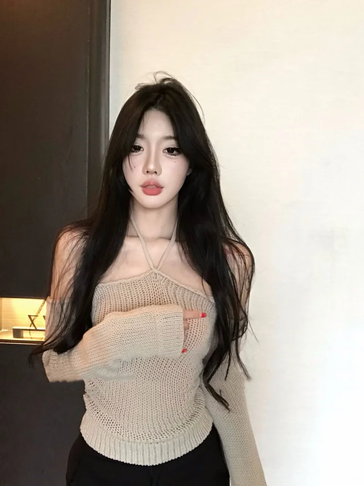 Плюс размер Pure Desire Sle Сексуальный трикотаж с открытыми плечами для женщин Осень