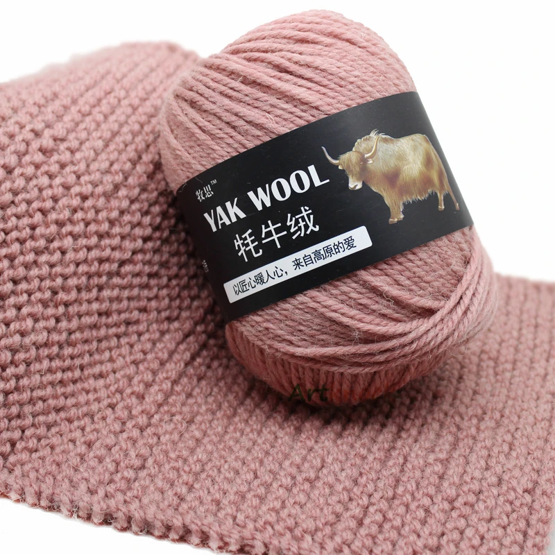 

1pc 100g Wool Yak Yarn Crochet Yarn for Knitting Needle 4.5mm Hand Knitting Yarn 3 PLY Fine Woolen Dyed Knitting Sweater Scarf