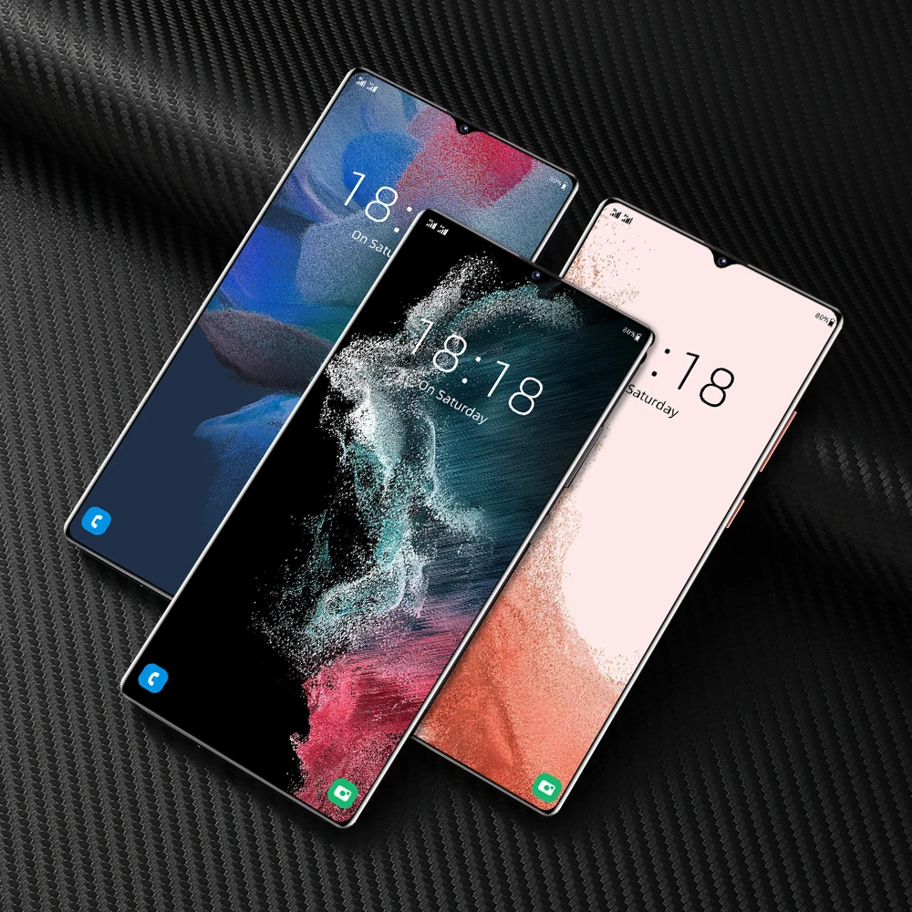 Смартфон глобальная версия New S22 Ultra 6 7 дюйма 4G/телефон 16 ГБ + ТБ 6800 мАч 32 64 Мп
