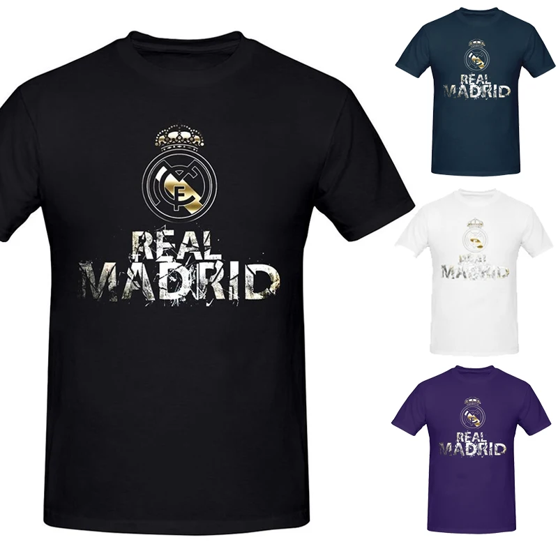 

Футболка мужская оверсайз с коротким рукавом и 3D-графикой, в стиле Реал Мадрид