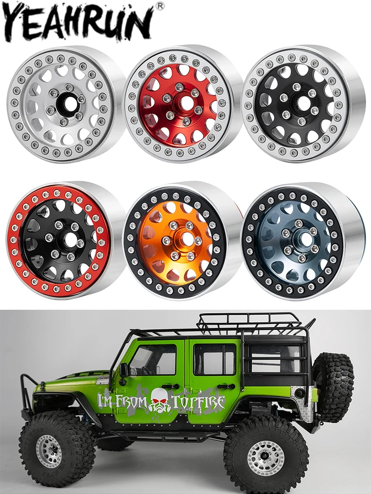 

YEAHRUN 1,9 "Beadlock Колесные диски стандартной ступицы для 1/10 RC Crawler Axial SCX10 Traxxas TRX4 Hsp Redcat D90, обновленные детали