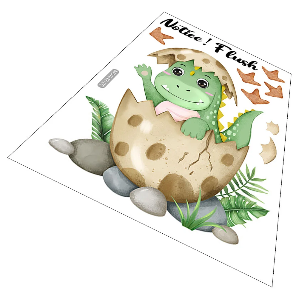 

Dinosaur Toilet Sticker Decals Cover Seat Bathroom Cartoon Animals