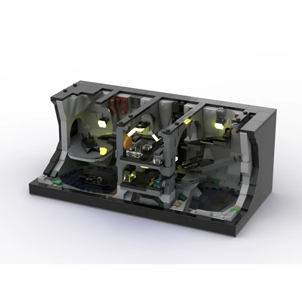 Новый город Лидер продаж уличный вид Moc модульная модель batпещера конструктор