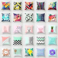 home car sofa bedside decorative cushion cover nordic style colorful striped pillowcase