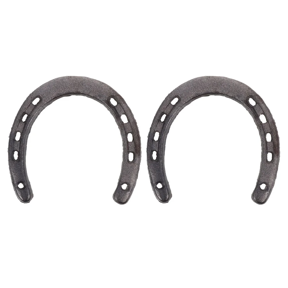 

2pcs Horseshoe Wall Horseshoe Figurine Statue Barn Door Rustic Decor Authentic Horseshoe Charm Cast Iron Real Horseshoe