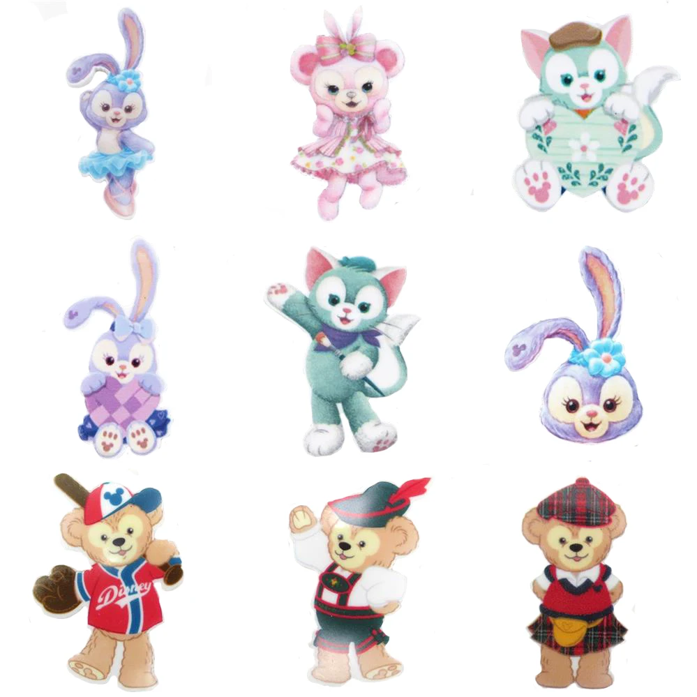 

Disney Duffy Bear 5pcs/lot Planar Resin Flatback Craft Supplies Cabochon Scrapbook DIY Hair Bow Bag Material Acrylic