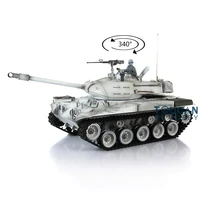 2 4ghz heng long 116 scale snow 7 0 plastic walker bulldog rtr rc tank 3839 painted in white bb shooting unit smokeing th17331