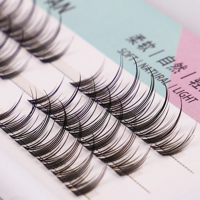 

Individual False Eyelashes Segmented Eye Lash Bundles Little Devil Dramatic Eyelash Extension 3D Soft Natural Eye Makeup