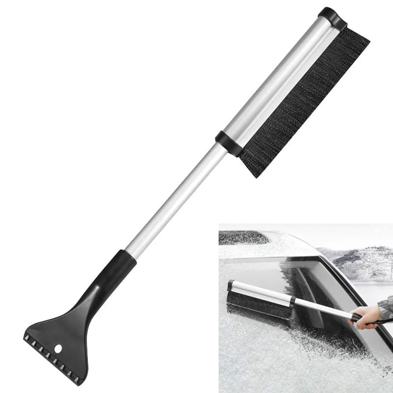 

Автомобильная многофункциональная лопата для снега, портативный скребок для льда с щеткой для снега для лобового стекла автомобиля 16-24 дюй...