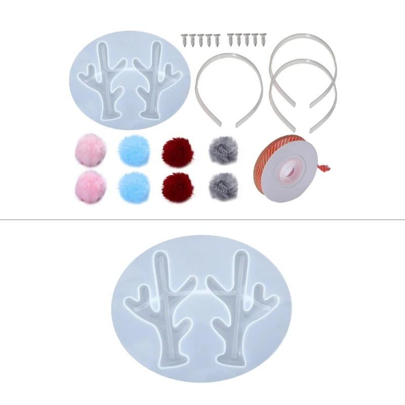 

DIY Elk Hair Clips Casting Moulds Hair Pin Jewelry Mold Silicone Resin Epoxy Barrette Mould Agate Crystal Epoxy Mould