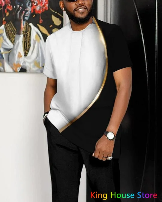 Men's Tracksuit 2 Piece Sets Summer Sport T-shirts Trousers Joogers Jogging Tracksuit Oversized Men Trousers Tracksuit set