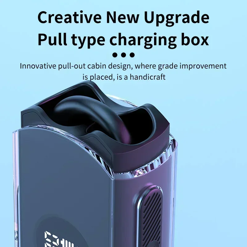 5.3 Rotating Spacecraft Transparent Headset Bluetooth Earphones ProT6 Wireless Earbuds Bilateral Stereo Headphones