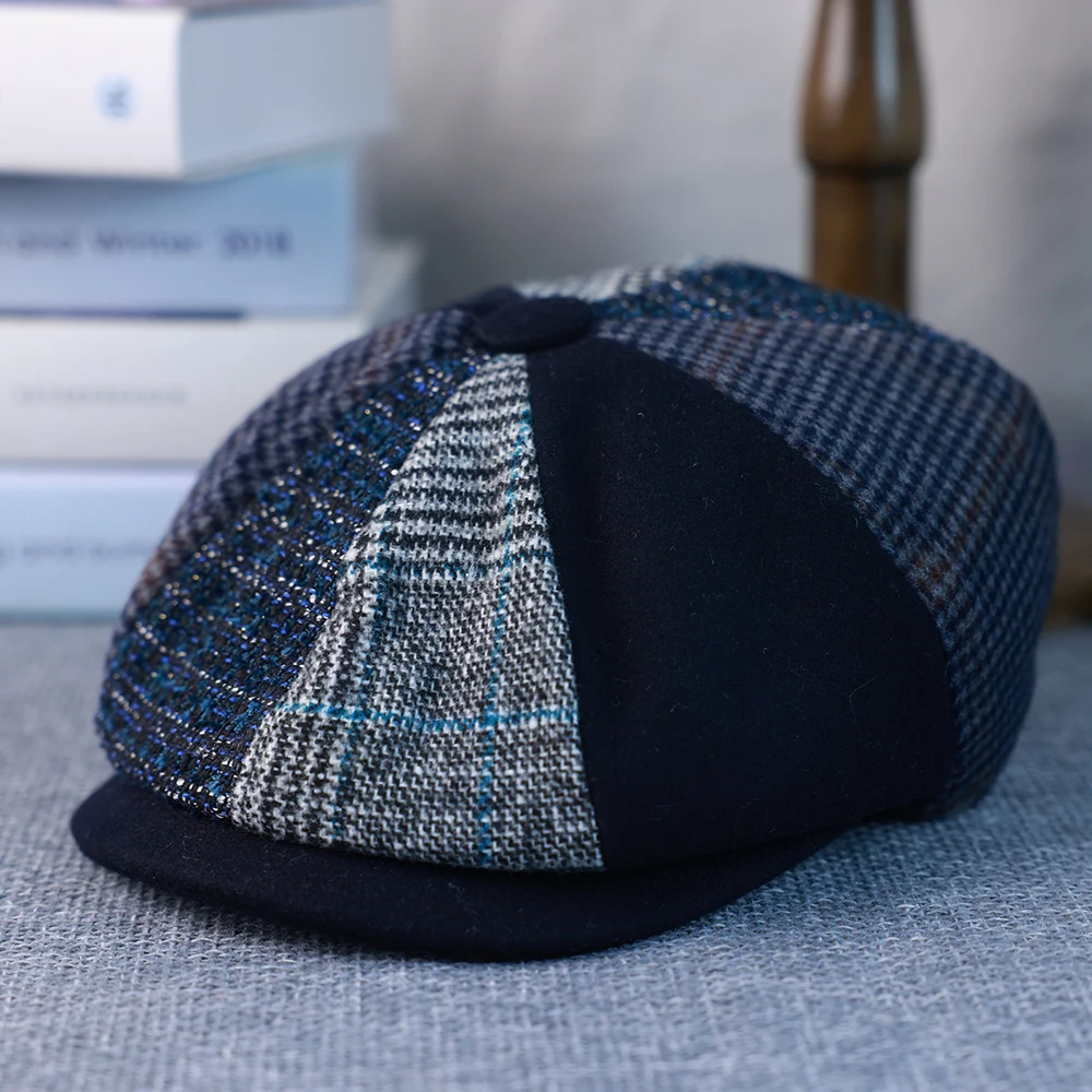 Весна осень зима мужские классические сращивающиеся Ретро британские кепки