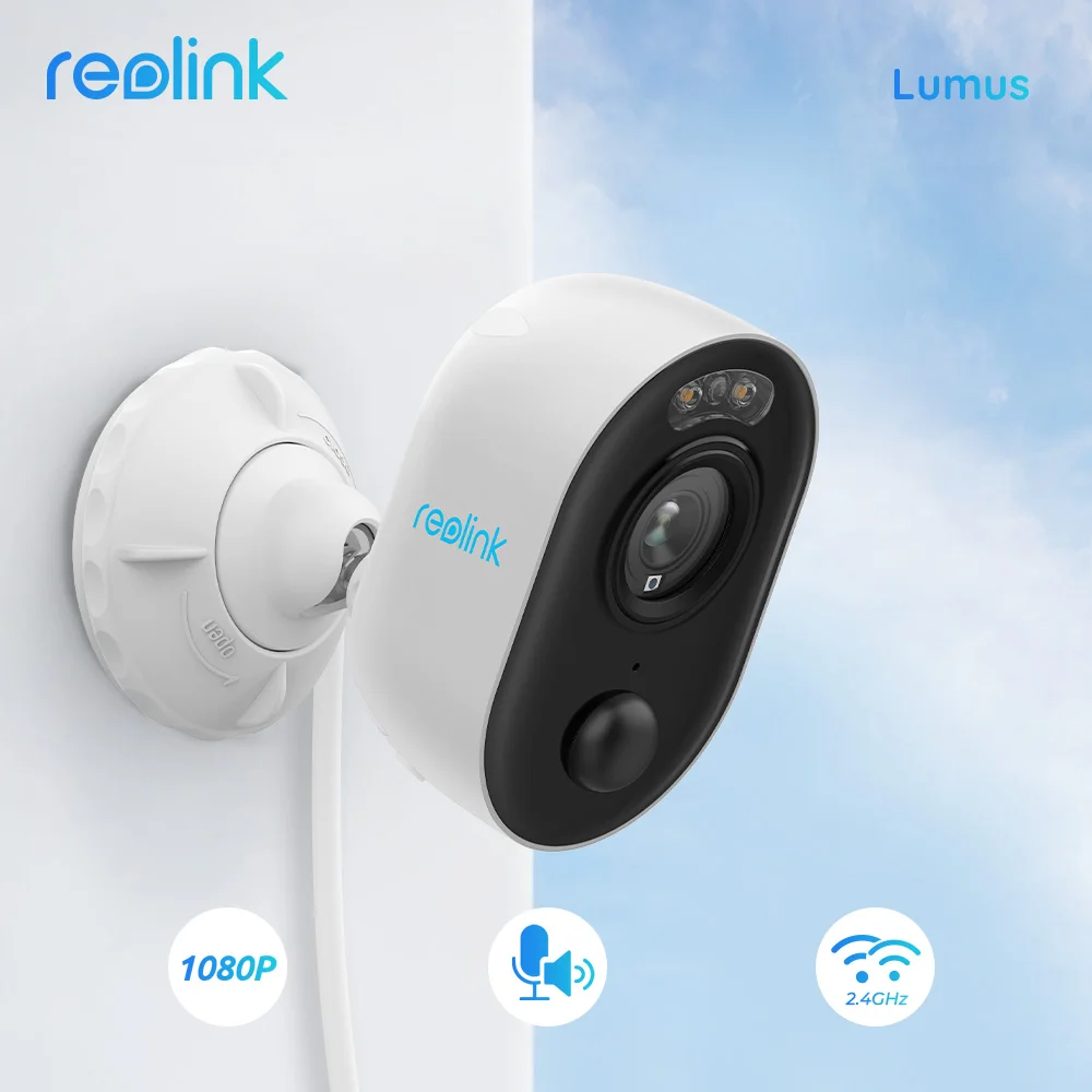  Камера видеонаблюдения Reolink Lumus, 2 МП, Wi-Fi, 1080p Full HD, цветная, ночное видение 