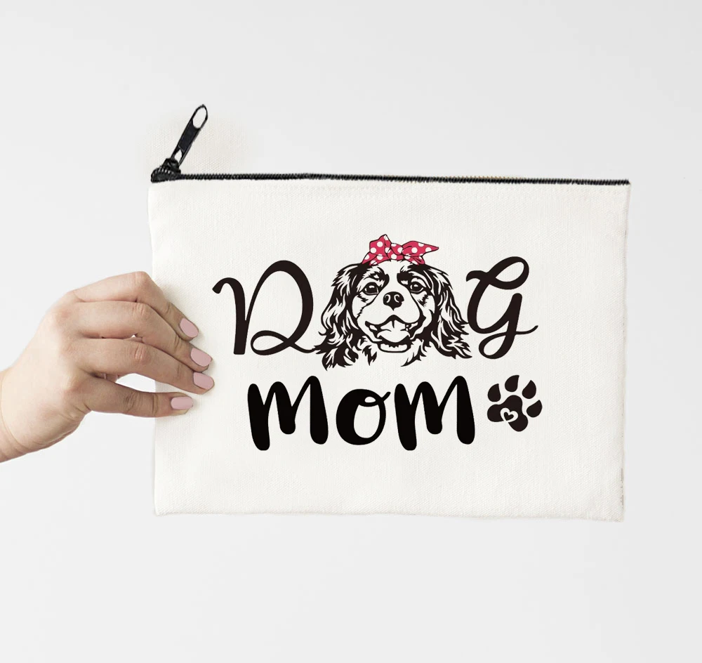 

Милая косметичка для собак и мам, органайзер, сумочка для мамы, Life, косметичка, подарок для невествечерние Портативная сумка для хранения