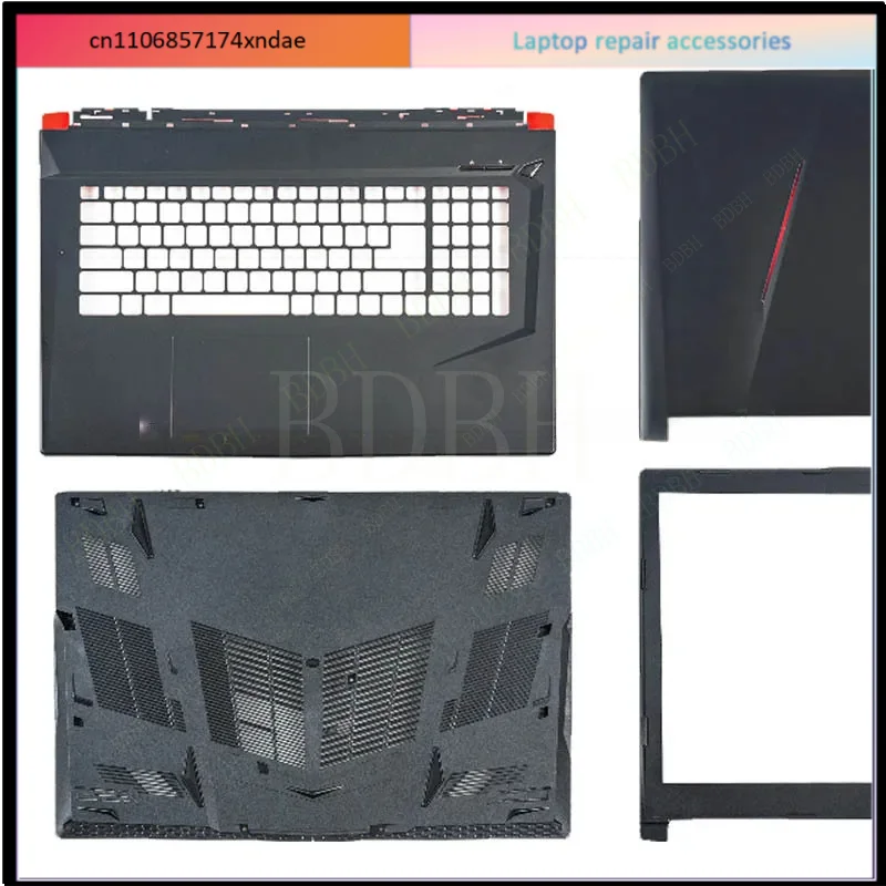 Фото Для MSI GL73 8RC 8RD 8RE 7RD MS-17C5 MS-17C6 MS-17-C7 MS-17C8: задняя крышка ЖК-дисплея, верхняя часть корпуса (пальмрест), нижняя крышка, клавиатура. №2