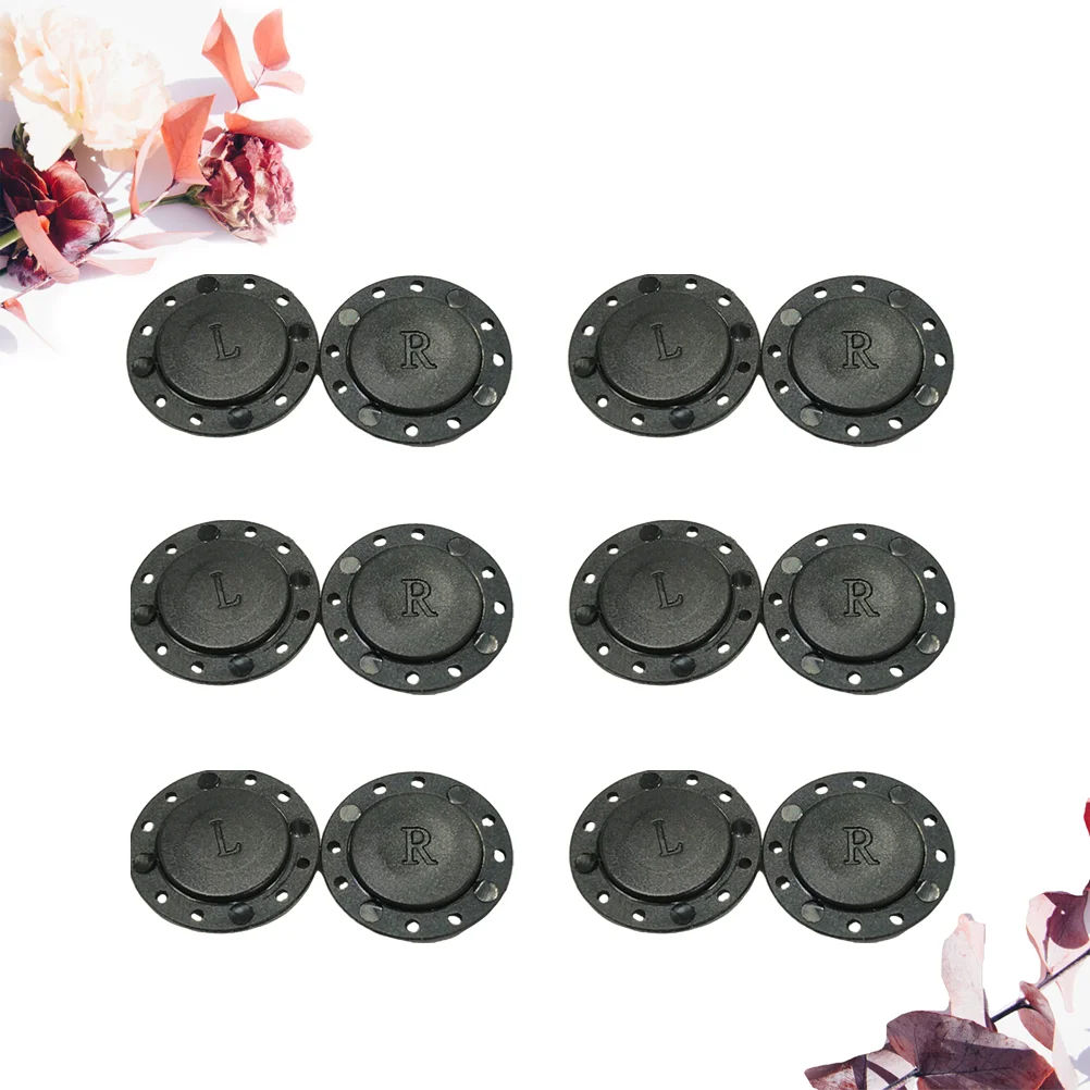 

6 пар магнитных кнопок для шитья металлических кнопок невидимые защелки плоские застежки для сумок украшение