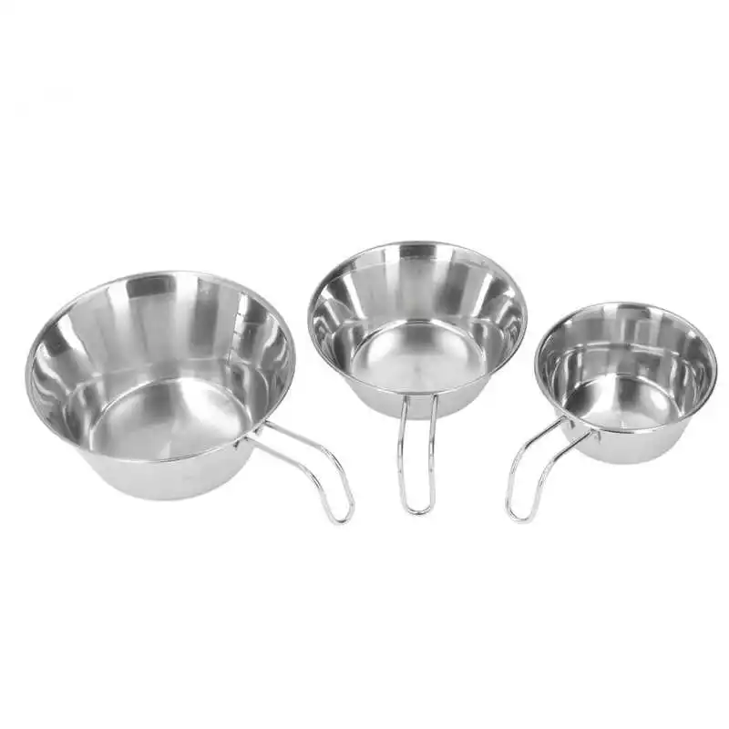 

Camping Bowl Tableware Stainless Steel Camping Bowls Folding for Backpacking