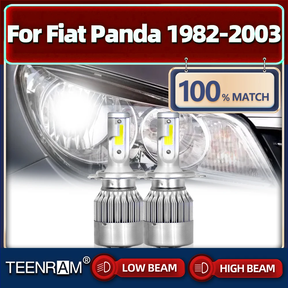 

Canbus LED Headlight Bulbs High Low Beam Turbo Lamps 20000LM Car Lights 12V 6000K For Fiat Panda 1982-1999 2000 2001 2002 2003