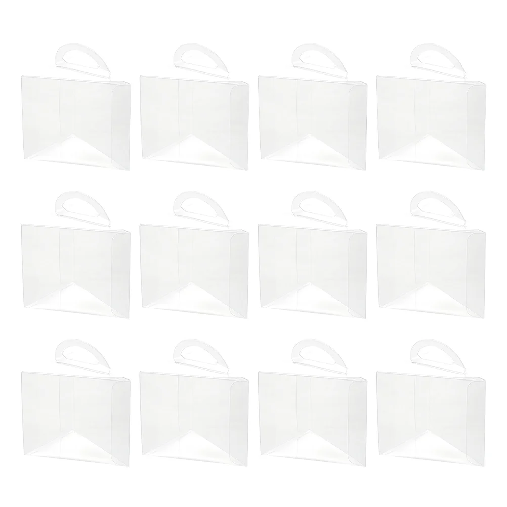 

50pcs Clear Dessert Cupcake Triangle Box Plastic Transparent Triangle Cake Boxes