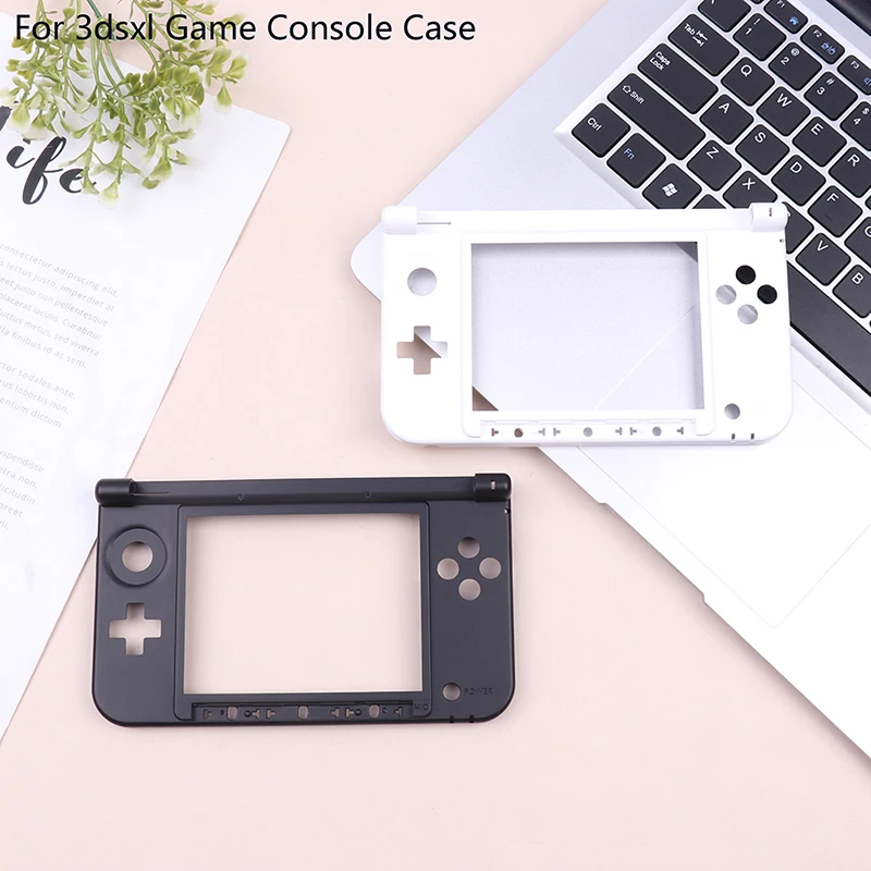 

50PA Compatible with 3DS XL LL Replacement Hinge Part Bottom Middle Frame Shell Housing Case for 3dsxl Game Console Case