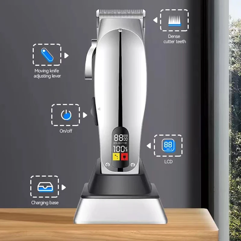 Профессиональная машинка для стрижки волос Kemei 12480 беспроводной триммер с