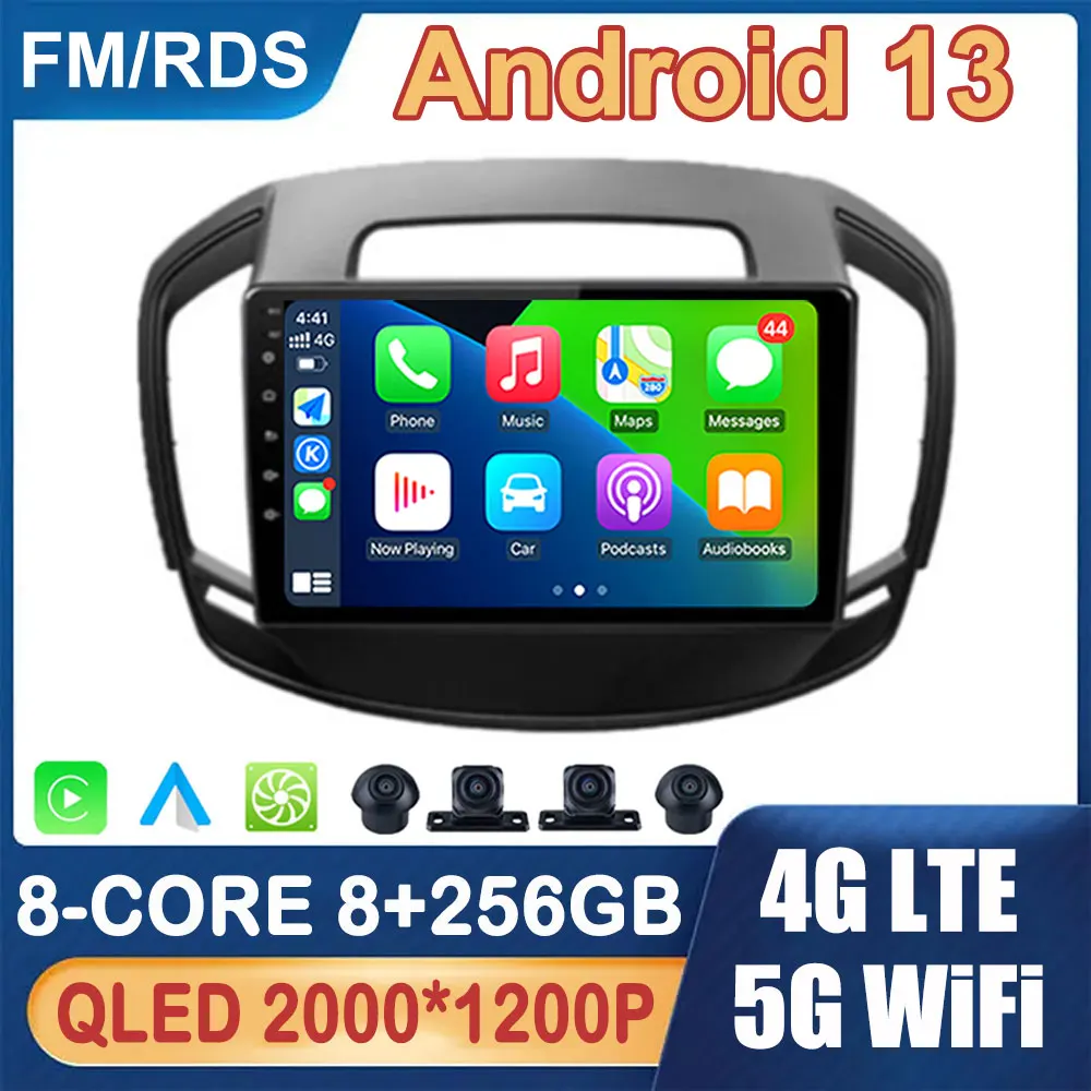 

Auto Carplay Android 13 For Opel Insignia For Buick Regal 2013 - 2017 Touch Screen Multimedia Video Player Navigation GPS QLED