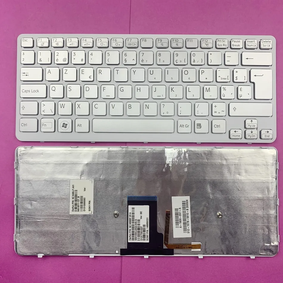 

Belgian Backlit Laptop Keyboard For SONY VPC-CA CA26EC CA27EC CA28EC CA CA2S1C CA2S2C CA2S3C Series Azerty BE Layout