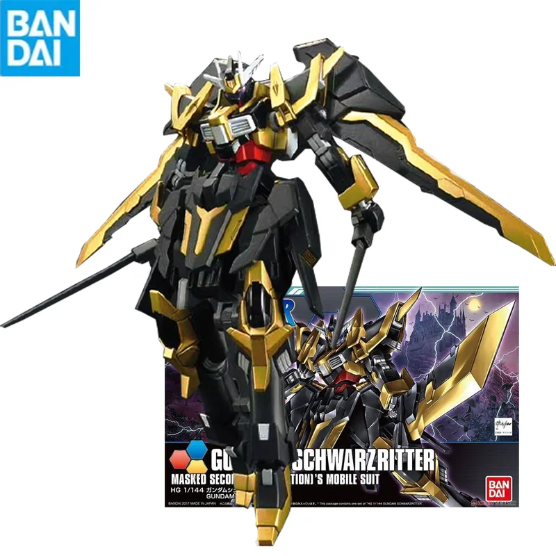 

Bandai Gunpla Hgbf 055 1/144 Nk-13S Gundam Schwarzritter Сборная модель Высококачественный коллекционный робот наборы модели детский подарок