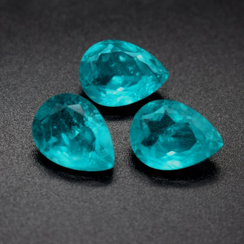 Синтетический турмалиновый неоновый синий бразильский драгоценный камень Paraiba