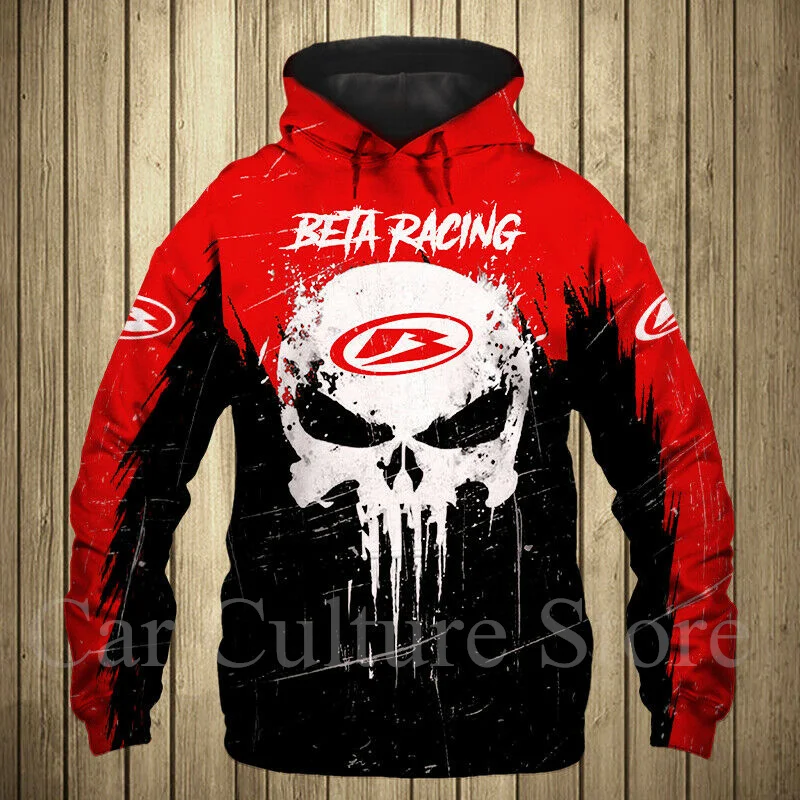 

New Beta Racing Motorcycle Men's Hoodie 3D Printing Pullover Super Street Style High Quality Sweatshirt Windbreaker Sportswear