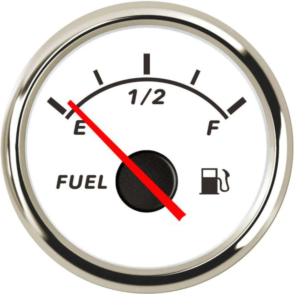 

52mm Fuel Level Gauge 0-190 ohm /240-33 ohm Signal with Red Backlight 9~32V For Car Boat Yacht