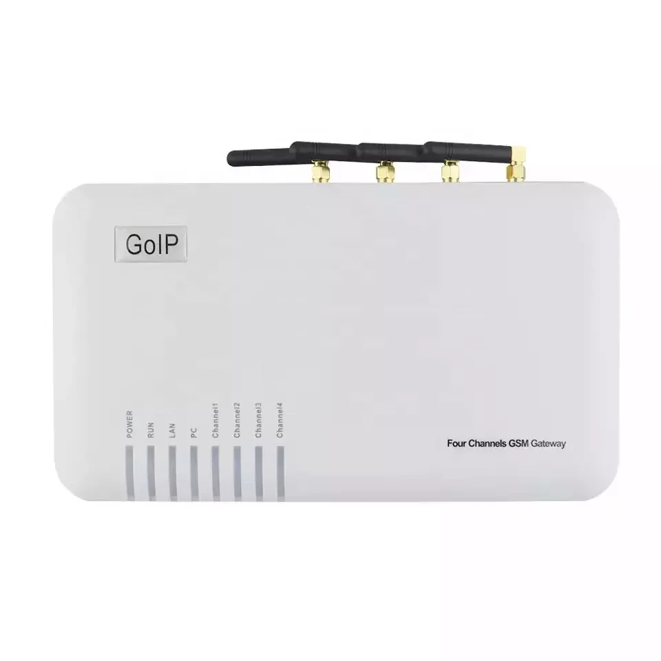 

High quality voip products goip4 gateway 4 sim slots gsm modem pool for call terminal support voice ncli route
