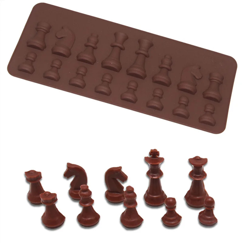 

DIY Cake Mold Chess Shaped Chocolate Molds Silicone Mold Ice Cube Mould Baking Mould Cake Decorating Tools Kitchen Accessories