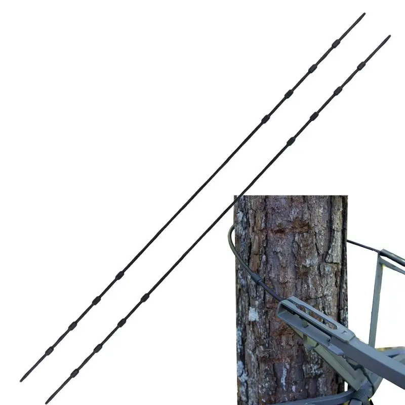 

Сменные кабели для альпинизма, 69 дюймов, стальные плетеные ремни для подставки для деревьев, прочная установка с черным покрытием