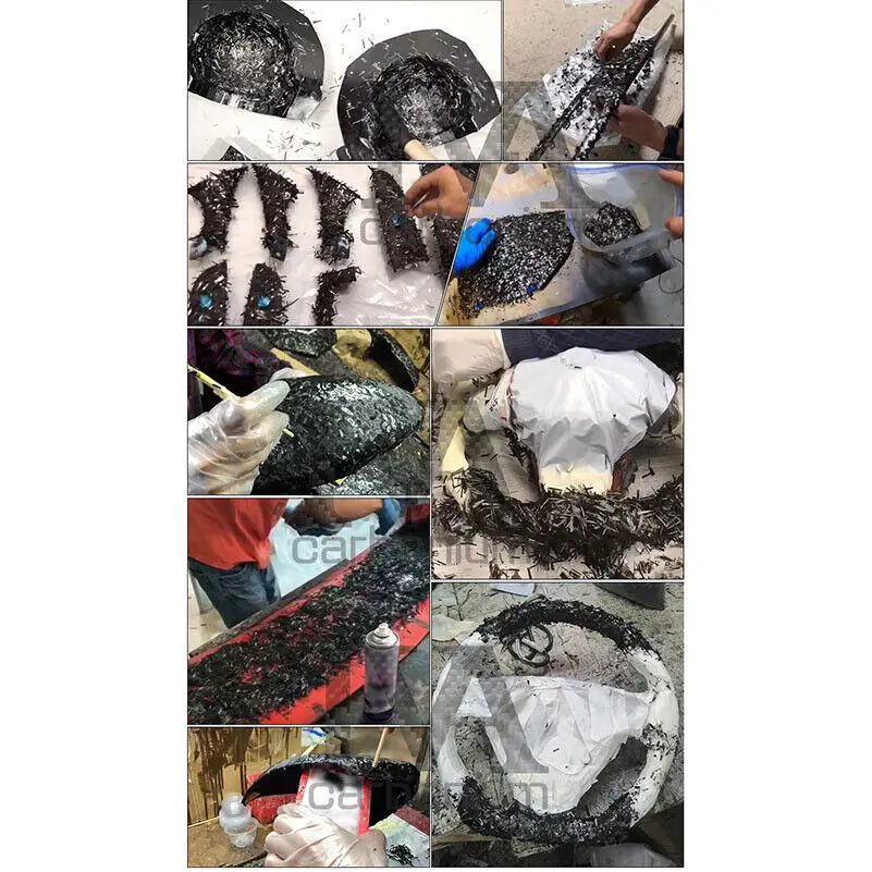 1000 г 24K рубленая проволока из углеродного волокна кованая с использованием