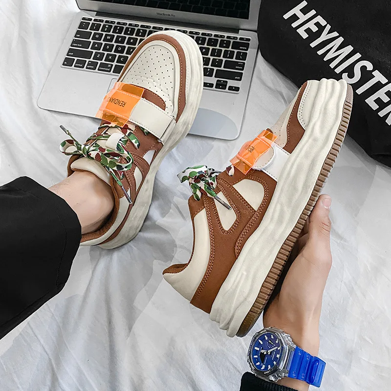 

2022 new Spring trend stars co-branded fashion niche sports board shoes Derby shoes hip hop shoes shell shoes round toe shoes