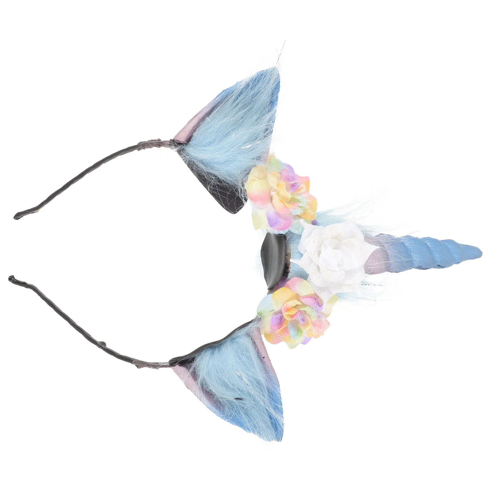 

Halloween Headdress Unicorn Headband Hairband Girl Ties Hoop Girls Accessories Flash